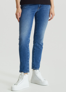 Синие джинсы Chiara Ferragni с высокой талией, фото